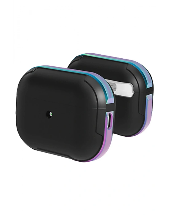 Movenchy Airpods 3 (3.nesil) MO-A8 Armor Kılıf - Rainbow