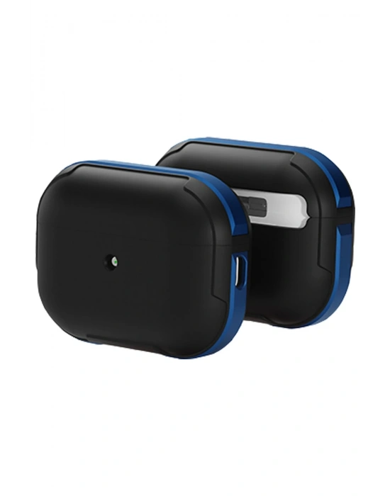 Movenchy Airpods Pro 2 (2.nesil) MO-A8 Armor Kılıf - Lacivert