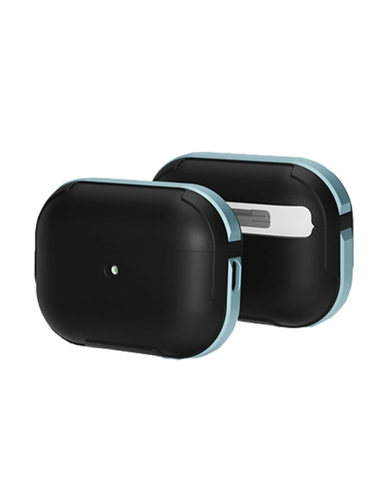 Movenchy Airpods Pro 2 (2.nesil) MO-A8 Armor Kılıf - Sierra Blue