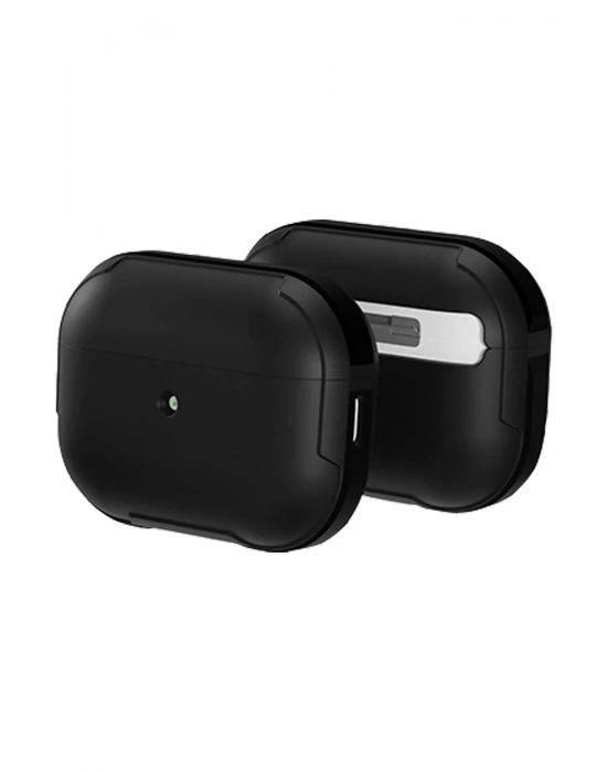 Movenchy Airpods Pro 2 (2.nesil) MO-A8 Armor Kılıf - Siyah