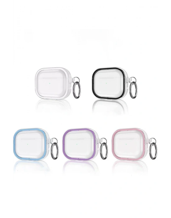 Movenchy Airpods Pro 2 (2.nesil) Shiny Şeffaf Kılıf - Sierra Blue