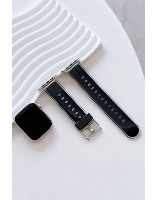 Movenchy Watch 38mm Jelly Silikon Kordon - Siyah