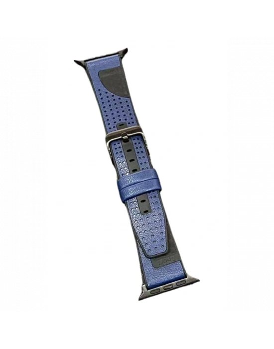 Movenchy Watch 45mm Buff Deri Kordon - Lacivert