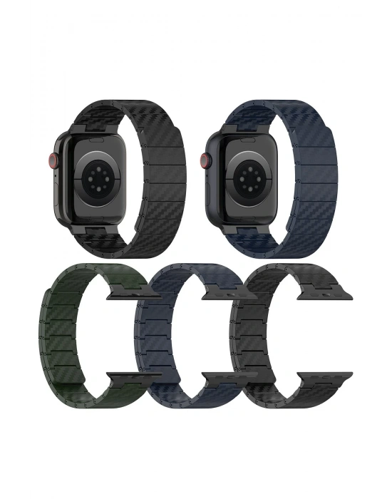 Movenchy Watch 45mm Carbon Steel Kordon - Siyah