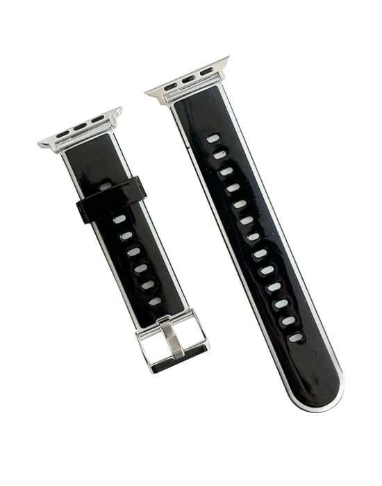 Movenchy Watch 45mm Jelly Silikon Kordon - Siyah