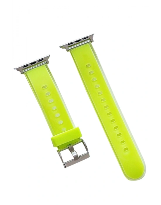 Movenchy Watch 45mm Jelly Silikon Kordon - Yeşil