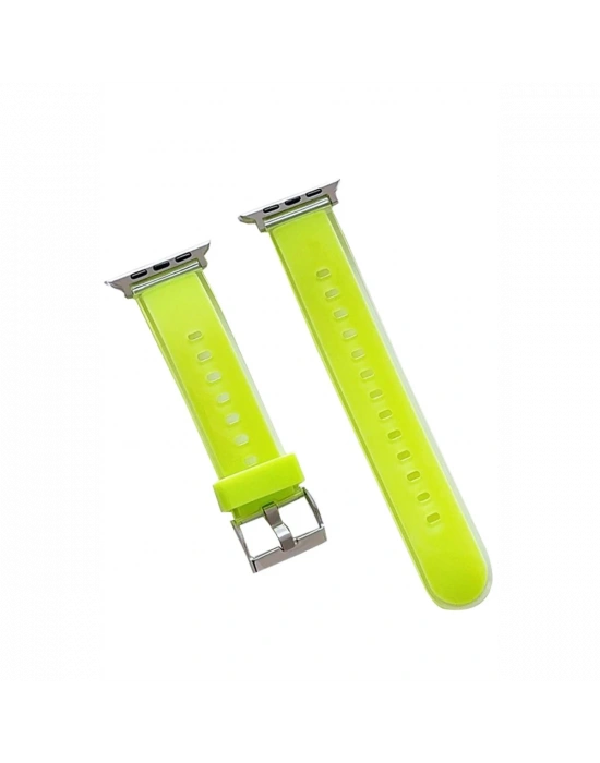 Movenchy Watch 45mm Jelly Silikon Kordon - Yeşil