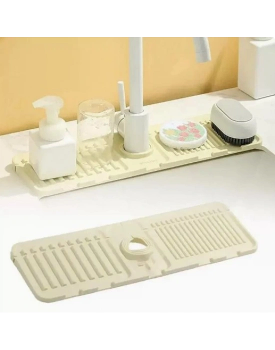Mutfak Banyo Lavabo Kenarı Silikon Mat Gri