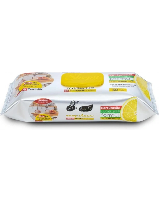 Mutfak Temizlik Havlusu 50 Adet Limon