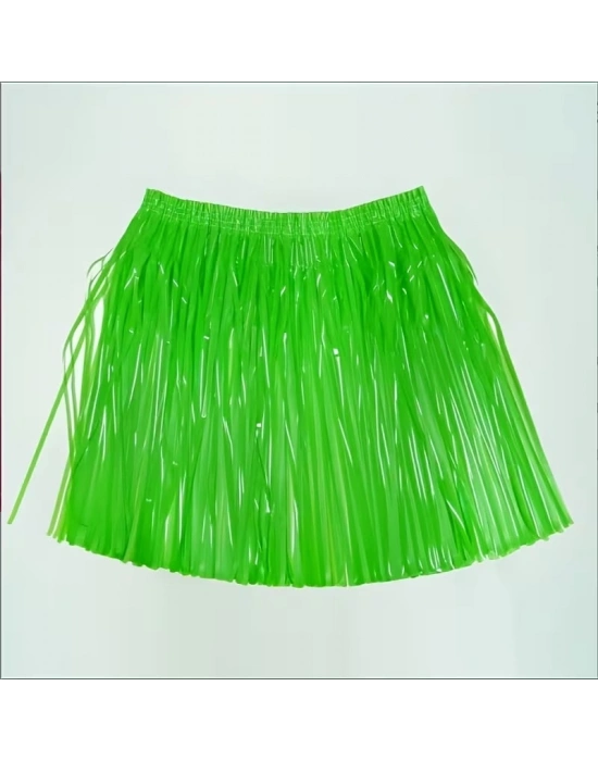 Neon Yeşil Hawaii Parti Eteği 40 cm