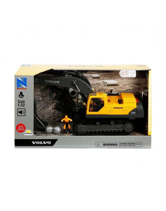 NessiWorld 1:32 Sesli ve Işıklı Volvo Ekskavatör