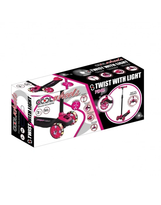 NessiWorld Işıklı Twist Scooter Pembe