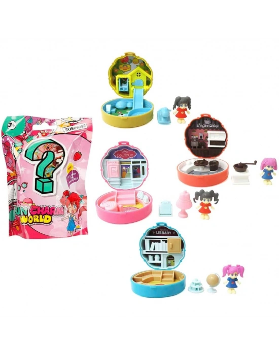NessiWorld Taşınabilir Dollhouse Figür Sürpriz Paket