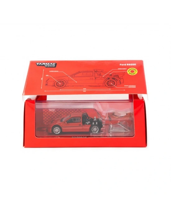 NessiWorld Works 1/64 Ford RS200 Red