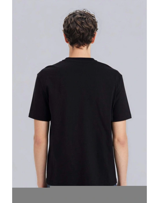 New Regular Fit Bisiklet Yaka Basic Düz %100 Pamuk Kısa Kollu Tişört V7699AZ24SP