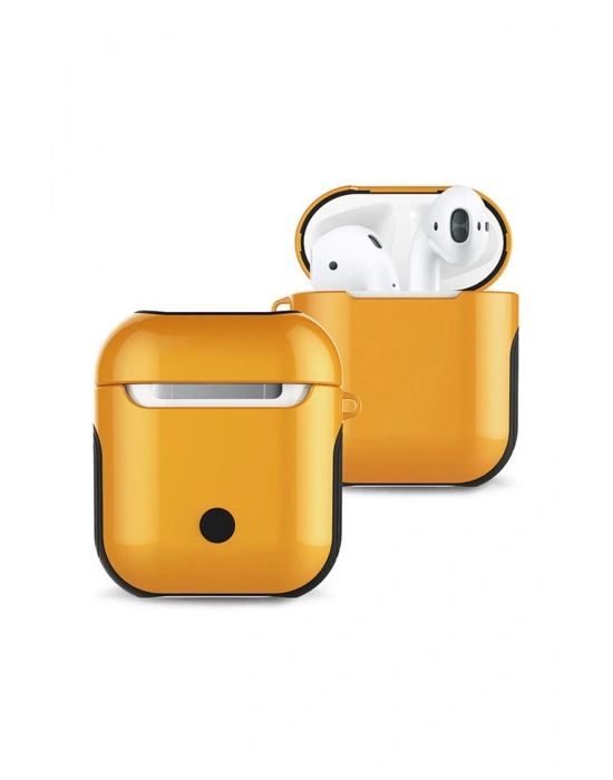 Newface Airpods 2 (2.nesil) 3in1 Kılıf - Sarı