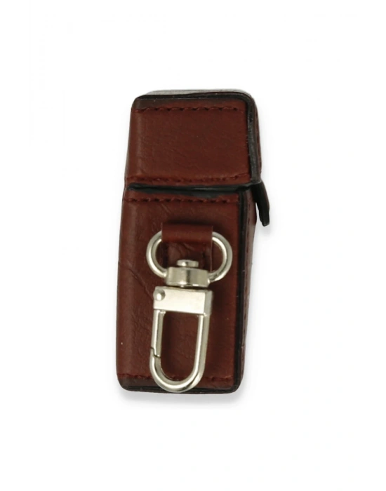 Newface Airpods 2 (2.nesil) Deri Kılıf - Bordo