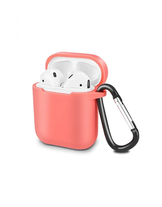 Newface Airpods 2 (2.nesil) Sert Silikon Kılıf - Fuşya