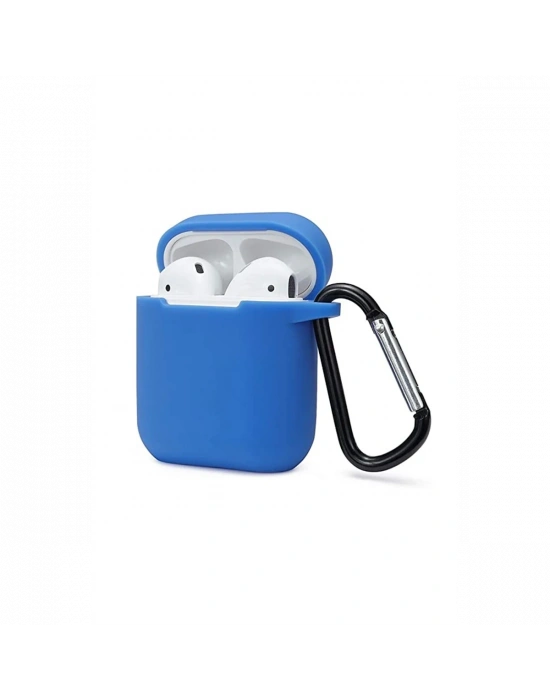 Newface Airpods 2 (2.nesil) Sert Silikon Kılıf - Mavi