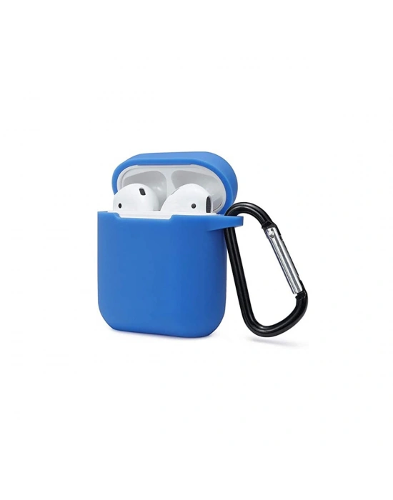 Newface Airpods 2 (2.nesil) Sert Silikon Kılıf - Mavi