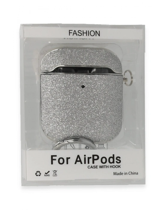 Newface Airpods 2 (2.nesil) Spell Simli Kılıf - Gümüş