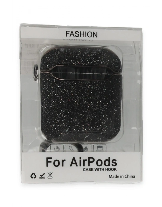 Newface Airpods 2 (2.nesil) Spell Simli Kılıf - Siyah