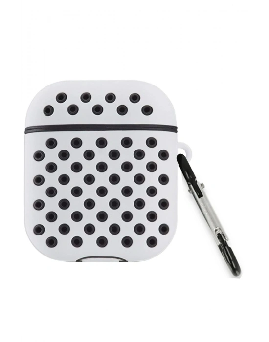 Newface Airpods 2 (2.nesil) Spor Delikli Kılıf - Gri-Siyah