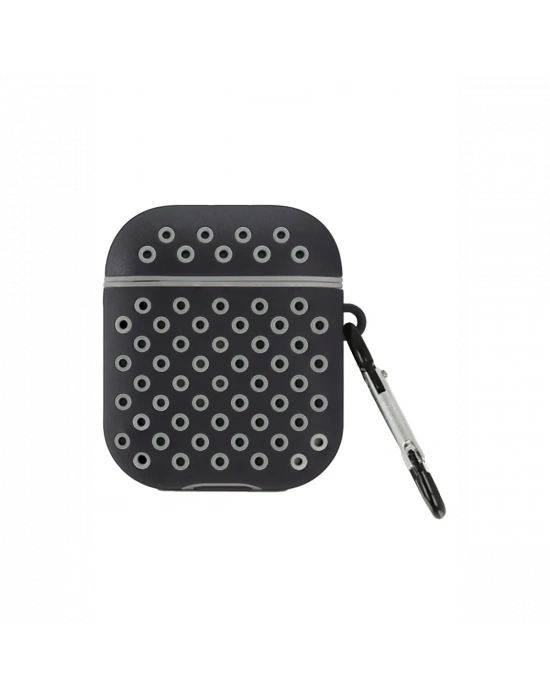 Newface Airpods 2 (2.nesil) Spor Delikli Kılıf - Siyah-Gri