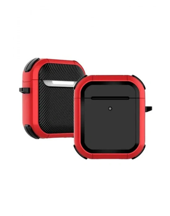 Newface Airpods 2 (2.nesil) Tank Kılıf - Kırmızı