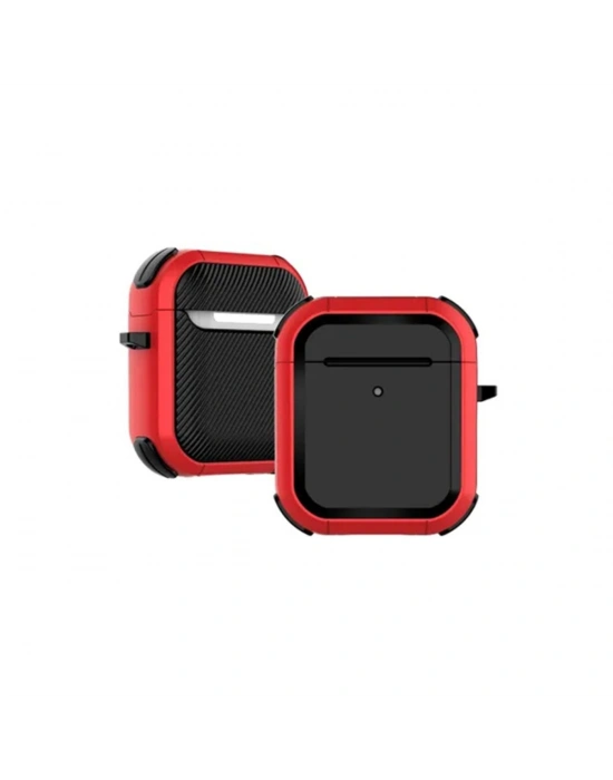 Newface Airpods 2 (2.nesil) Tank Kılıf - Kırmızı