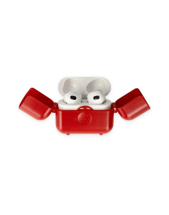 Newface Airpods 3 (3.nesil) Basmalı Kılıf - Kırmızı