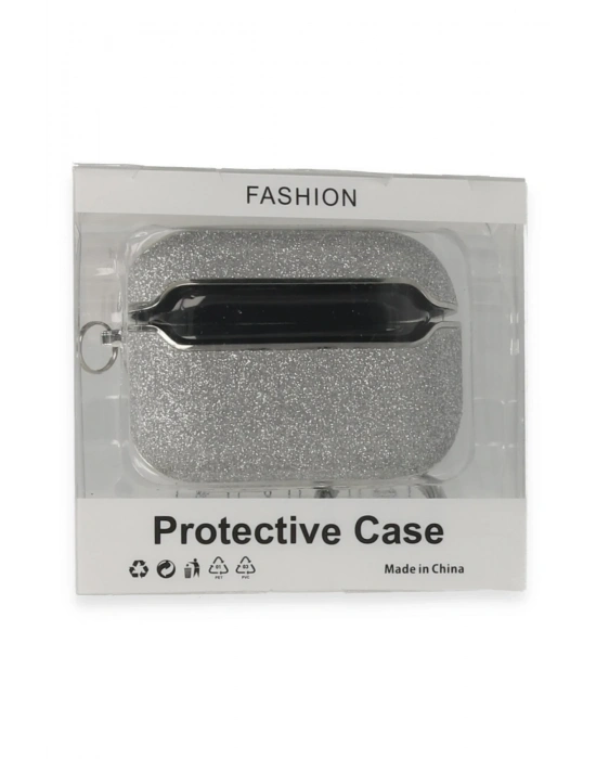 Newface Airpods 3 (3.nesil) Spell Simli Kılıf - Gümüş