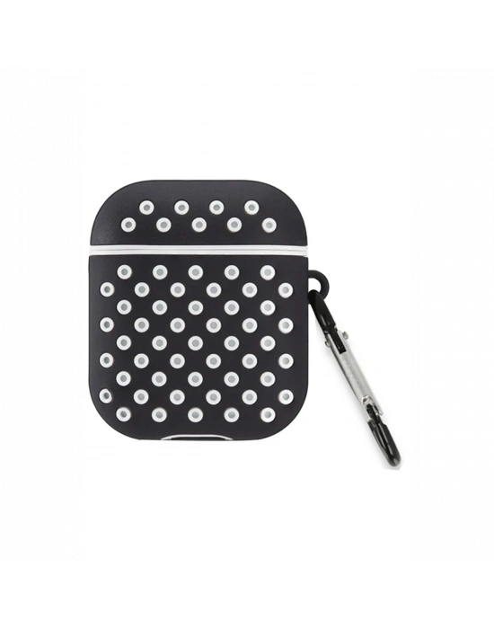 Newface Airpods 3 (3.nesil) Spor Delikli Kılıf - Siyah-Beyaz