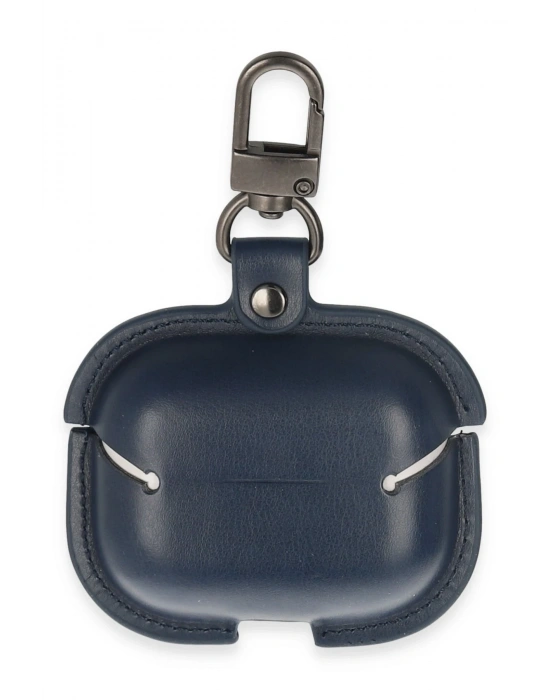 Newface Airpods Pro 2 (2.nesil) Çanta Deri Kılıf - Lacivert
