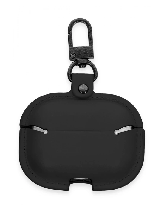 Newface Airpods Pro 2 (2.nesil) Çanta Deri Kılıf - Siyah
