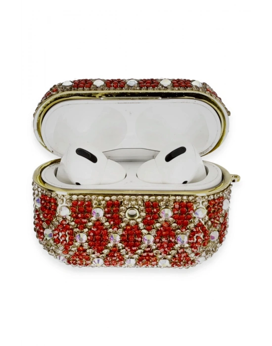 Newface Airpods Pro 2 (2.nesil) Klor Taşlı Kılıf - Desen 1