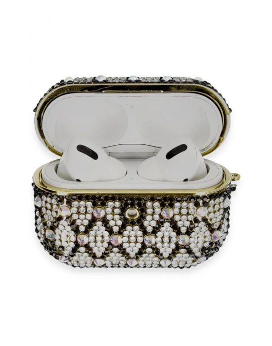 Newface Airpods Pro 2 (2.nesil) Klor Taşlı Kılıf - Desen 2