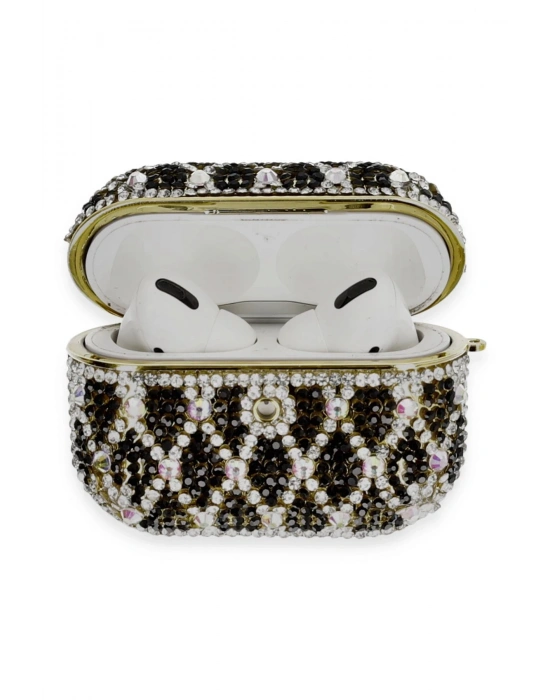 Newface Airpods Pro 2 (2.nesil) Klor Taşlı Kılıf - Desen 3