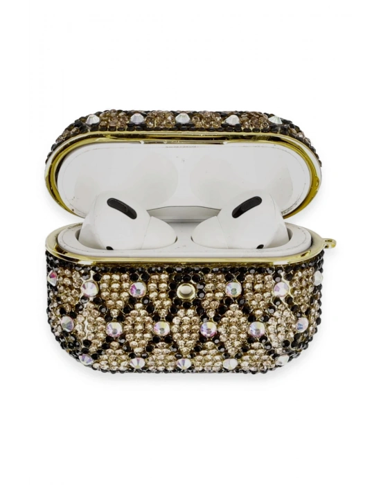 Newface Airpods Pro 2 (2.nesil) Klor Taşlı Kılıf - Desen 4