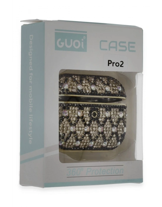 Newface Airpods Pro 2 (2.nesil) Klor Taşlı Kılıf - Desen 4