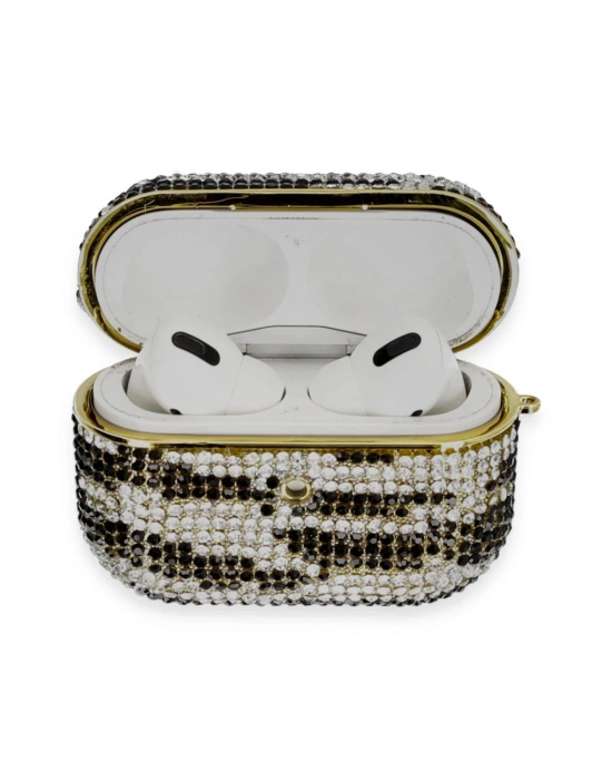 Newface Airpods Pro 2 (2.nesil) Klor Taşlı Kılıf - Desen 5