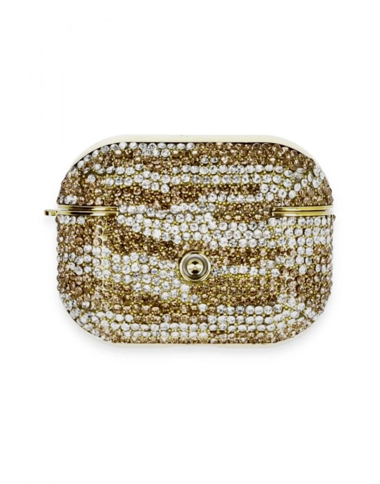 Newface Airpods Pro 2 (2.nesil) Klor Taşlı Kılıf - Desen 6