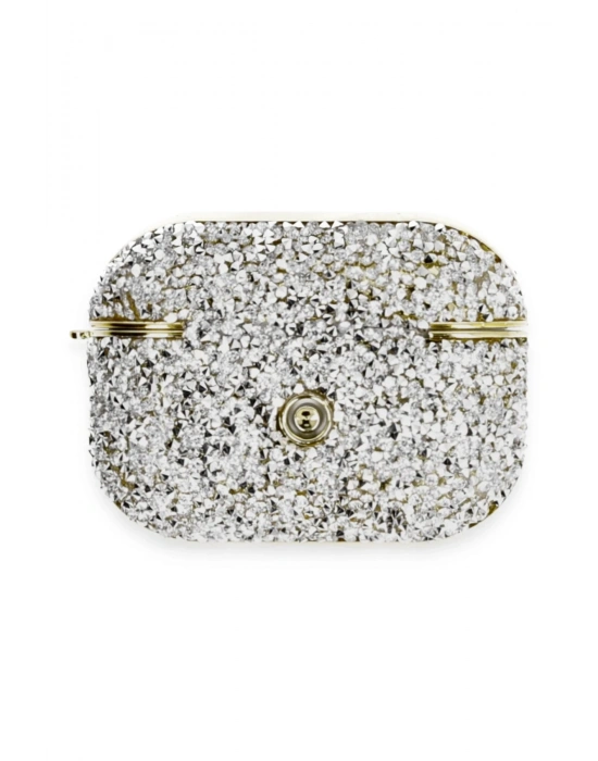 Newface Airpods Pro 2 (2.nesil) Luz Taşlı Kılıf - Mavi