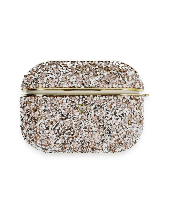 Newface Airpods Pro 2 (2.nesil) Luz Taşlı Kılıf - Pembe