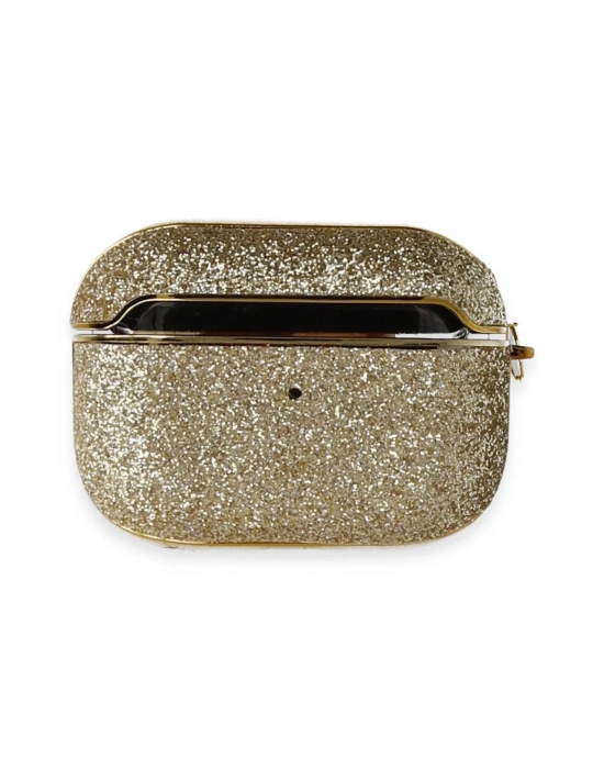 Newface Airpods Pro 2 (2.nesil) Spell Simli Kılıf - Gold