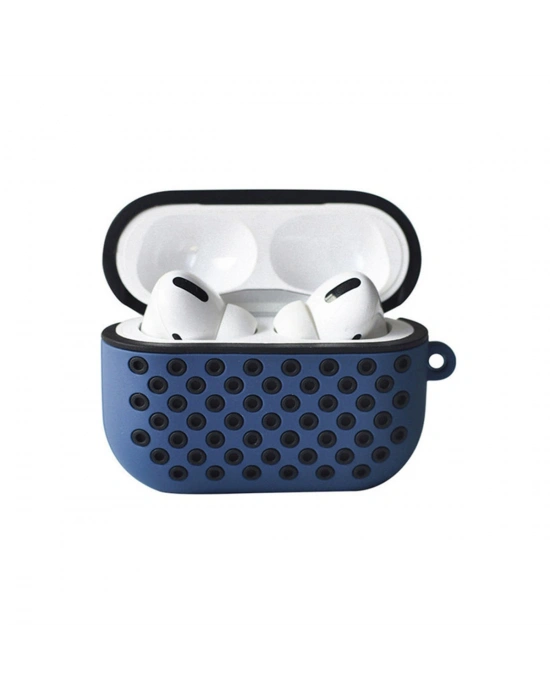 Newface Airpods Pro 2 (2.nesil) Spor Delikli Kılıf - Lacivert-Siyah