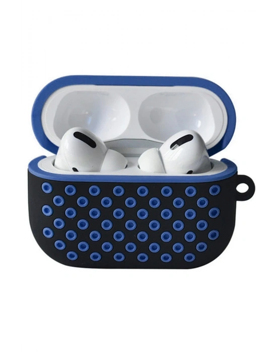 Newface Airpods Pro 2 (2.nesil) Spor Delikli Kılıf - Siyah-Mavi