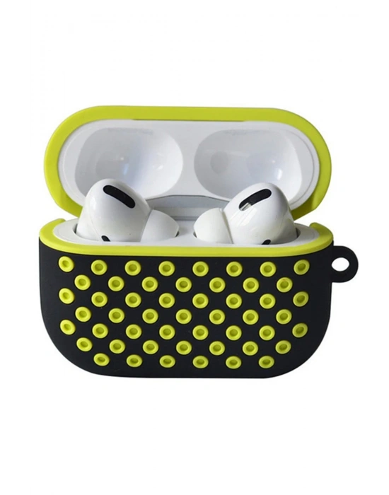 Newface Airpods Pro 2 (2.nesil) Spor Delikli Kılıf - Siyah-Sarı