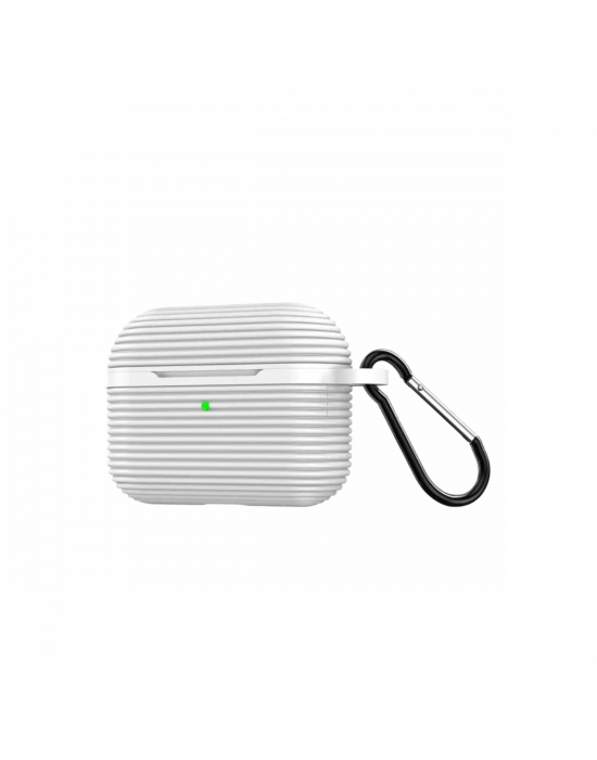 Newface Airpods Pro 3 (3.nesil) Raven Silikon Kılıf - Beyaz