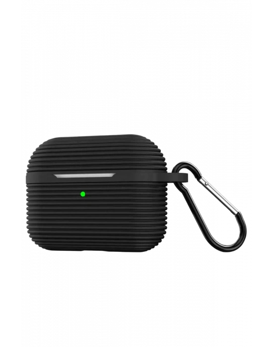 Newface Airpods Pro 3 (3.nesil) Raven Silikon Kılıf - Siyah